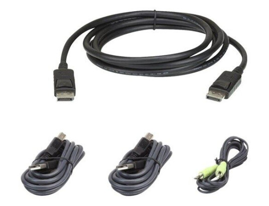 ATEN KVM Kabelsett DisplayPort 1.2 1.8m - TAA-samsvar ATEN KVM Kabelsett DisplayPort 1.2 1.8m - TAA-samsvar