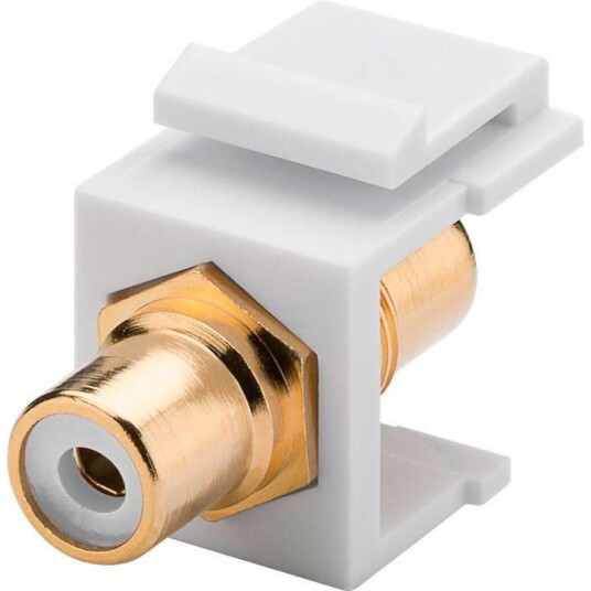 Goobay RCA til RCA kontakt Keystone Hvit Goobay RCA til RCA kontakt Keystone Hvit