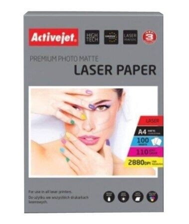 ActiveJet Papier matowy Activejet P4-110M100L (A4 100 szt.) ActiveJet Papier matowy Activejet P4-110M100L (A4 100 szt.)