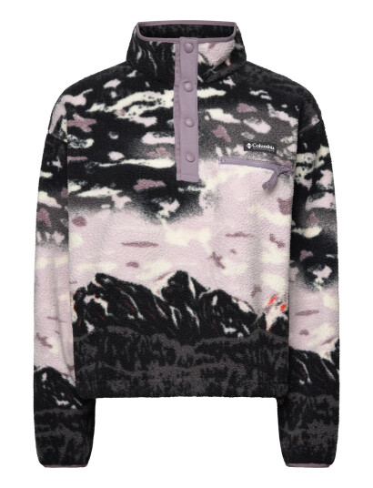 Columbia Sportswear Helvetia Ii Printed Cropped Half Snap - Black - L Columbia Sportswear Helvetia Ii Printed Cropped Half Snap - Black - L