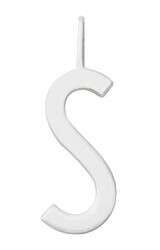 Design Letters Archetype Charm 16 mm Silver A-Z S Design Letters Archetype Charm 16 mm Silver A-Z S