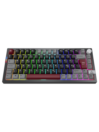 Montech Mkey PRO 75% Darkness Gamingtastatur Nordisk Svart Montech Mkey PRO 75% Darkness Gamingtastatur Nordisk Svart