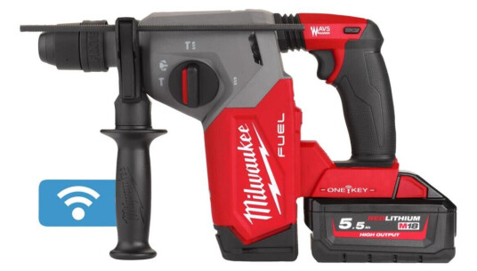 Milwaukee Borhammer M18 ONEFHX-552X 18V 5.5Ah, med koffert Milwaukee Borhammer M18 ONEFHX-552X 18V 5.5Ah, med koffert