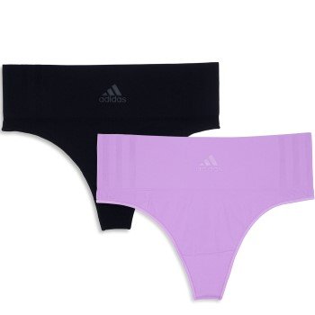 Adidas Truser 2P BOS Smart Micro 720 Seamless Thong Multi Svart/Rosa polyamid X Large Dame Adidas Truser 2P BOS Smart Micro 720 Seamless Thong Multi Svart/Rosa polyamid X Large Dame