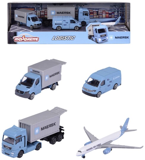 Majorette MAERSK 4 Pieces Giftpack 212057290Y06 Majorette MAERSK 4 Pieces Giftpack 212057290Y06