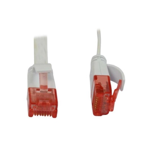 Synergy 21 Nettverkskabel RJ45 Cat6 U/UTP Flat 2m Hvit