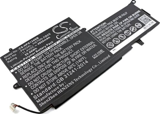 HP Spectre Pro x360 Convertible PC G1 batteri (4900 mAh 11.4 V, Sort)