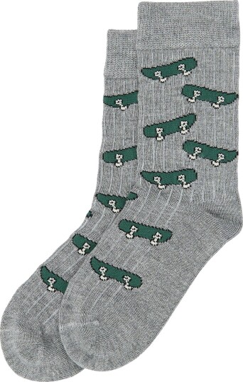 minipop Mpopmats Bamboo Sock   LIGHT GREY MELANGE   19/22
