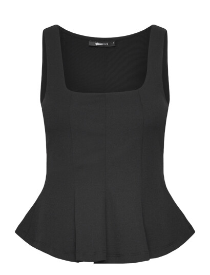 Gina Tricot Peplum Top Black S Gina Tricot Peplum Top Black S