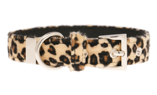 Hundehalsbånd Leopard M 25mmx28-35cm Brun