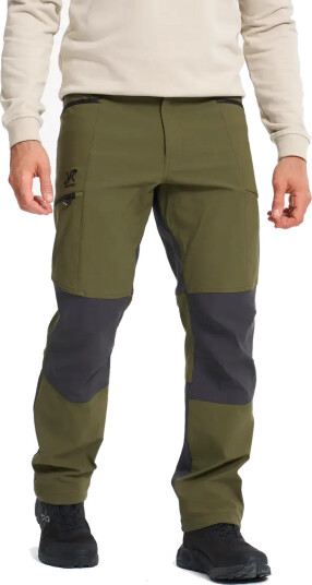 Revolutionrace Turbukse & Fritidsbukse Fjord Warm Stretch Pants Herre Dark Olive/Anthracite S