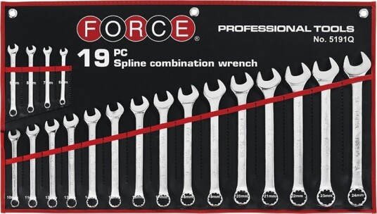 FORCE 5191Q Kombinasjonsnøkkelsett