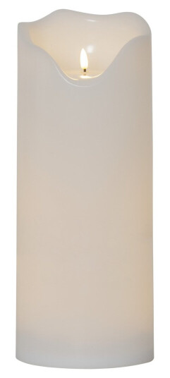 STAR TRADING 064-45 FLAMME GRAND 16X40 CM LED-STEARINLYS HVIT 064-45