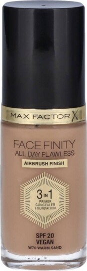 Max Factor Face Finity All Day Flawless 3-in-1 Foundation - W70 Warm Sand 30 ml