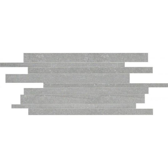 Mosaikk Ceramiche Keope Back Sølv Grå Strips 30x60 cm