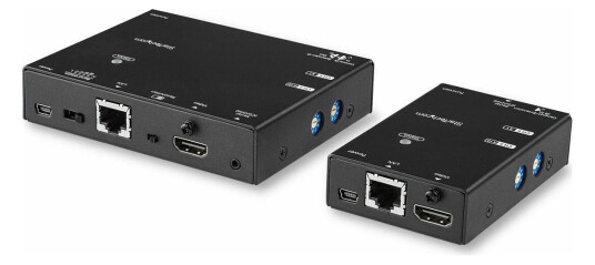 StarTech HDMI Over IP Extender Kit - Advanced Compression - Transmitter & Receiver (ST12MHDLNHK) - video/lyd/infrarød-utvider - HDMI - TAA-samsvar StarTech HDMI Over IP Extender Kit - Advanced Compression - Transmitter & Receiver (ST12MHDLNHK) - video/lyd/infrarød-utvider - HDMI - TAA-samsvar