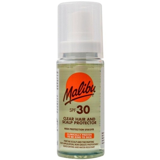 Malibu Clear Hair and Scalp Protector SPF30 100ml - Solkrem for Hodebunn