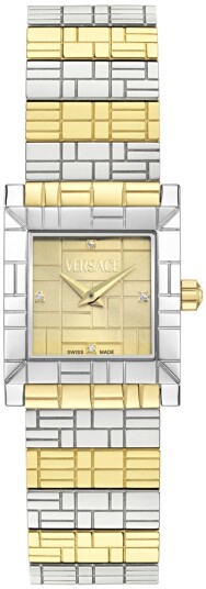 Versace Dameklokke VE9B00424 Mosai Gull/Gulltonet stål