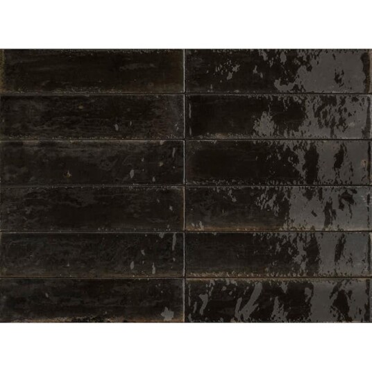 Lhådös Fliser Monza Sort 6x24 cm Lhådös Fliser Monza Sort 6x24 cm