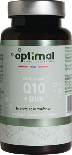 Optimal Nordic Nutrition Q10 + Selen kapsler 90 stk.