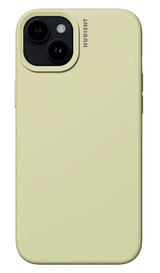 Nudient iPhone 15 Base Silicone Deksel - Pale Yellow