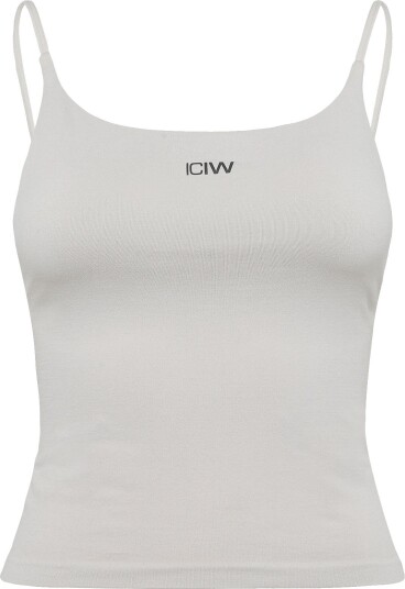 ICANIWILL Smooth Seamless 2 In 1 Strappy Tank W   LIGHT BEIGE   S