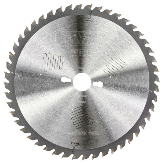 Dewalt DT4324-QZ Sirkelsagklinge 260 x 30 mm, 48T