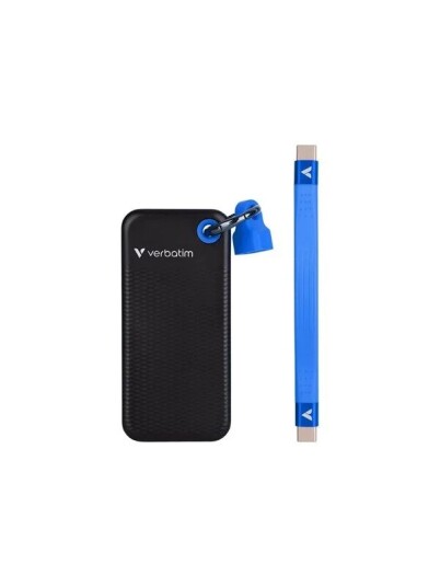 Verbatim Pocket SSD 2TB USB 3.2 Gen 2 Black/Blue Verbatim Pocket SSD 2TB USB 3.2 Gen 2 Black/Blue