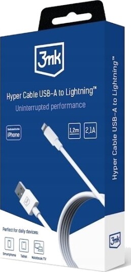 Usb-Kabel 3Mk Usb-A - Lightning 1,2 M Flerfarget (3Mk15853)