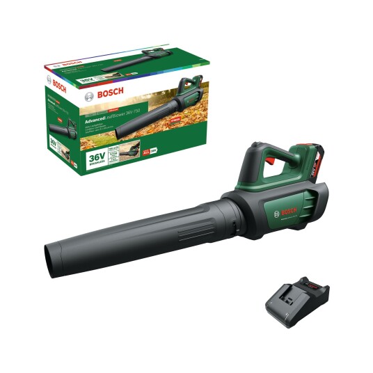 Bosch Advanced Leaf Blower 36V-750 2,0Ah Battery and Charger Included Bosch Advanced Leaf Blower 36V-750 2,0Ah Battery and Charger Included