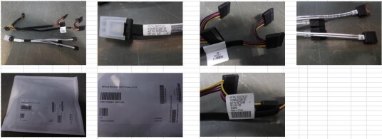 Hewlett Packard Enterprise HPE SPS-CA Mini-SAS+SATA Power cbl kit Factory Sealed
