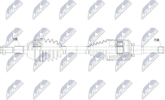 Drivaksel NTY NPW-PL-177