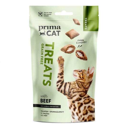 Primacat Crunchy Grain Free Beef Anti-Hairball 40 G Primacat Crunchy Grain Free Beef Anti-Hairball 40 G
