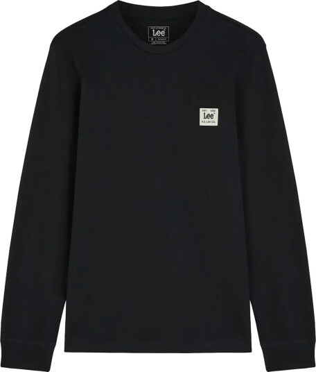 Lee Jeans Ls Woven Label Tee Navy XL