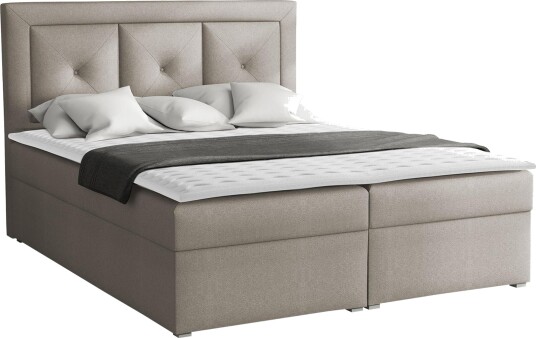 Moden Kontinentalseng 180x215 cm - Beige/Grå