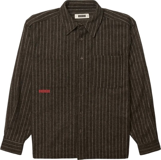 Woodbird Wbbuzo Herringbone Shirt DARK OLIVE XL Woodbird Wbbuzo Herringbone Shirt DARK OLIVE XL