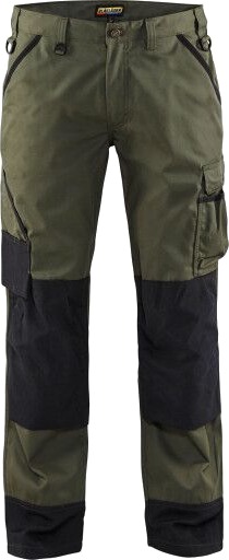 Blåkläder Bukse hage Militærgrønn/Svart D108