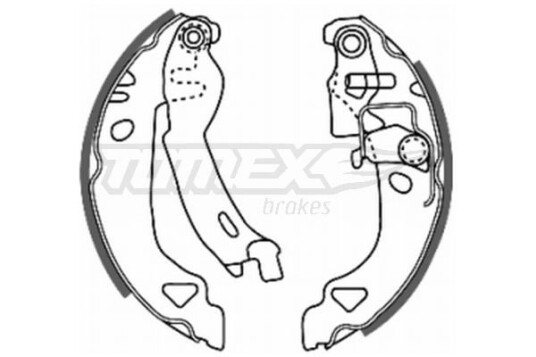 Bremsesko sett TOMEX Brakes TX 20 28