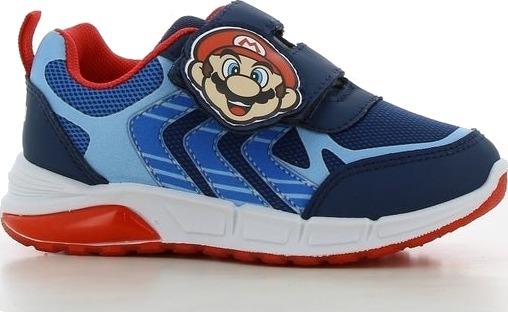 Super Mario Blinkende Sneakers, Navy/Light Blue, 27