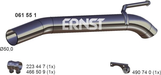 ERNST 061551 Eksosrør