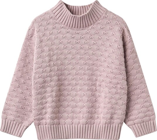 Wheat Chunky Knit Pullover Abby   SOFT LILAC   104