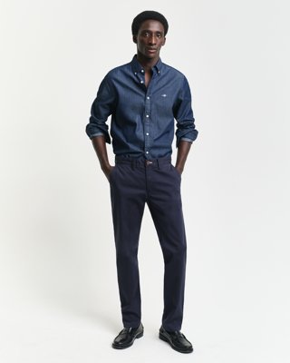 Gant Twillchinos i slim fit MARINE 3034 Gant Twillchinos i slim fit MARINE 3034