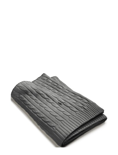 Ralph Lauren Home Cable Throw - Grey - 127X177CM