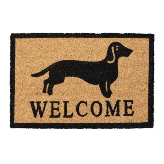 Dørmatte kokosfiber dachshund