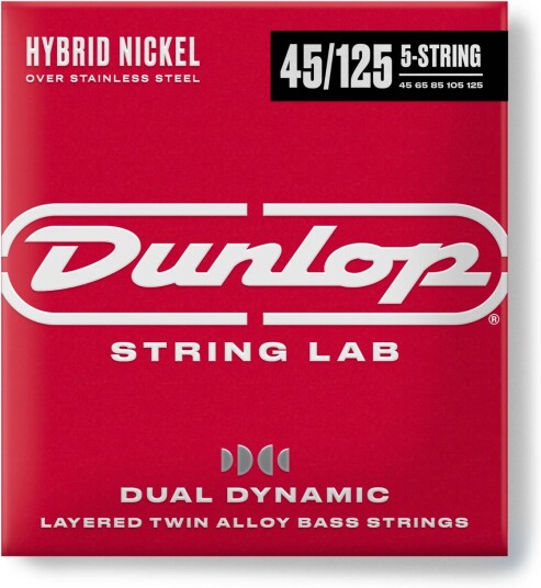 Dunlop Dbhyn45125 Hybrid Nickel 5-Str 045-125