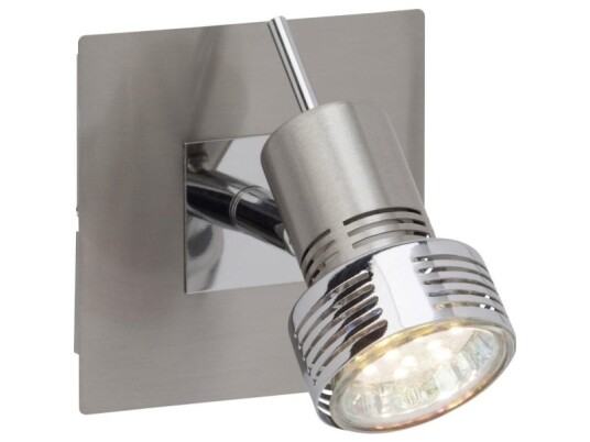 Brilliant Kassandra G34710/77 Vægprojektør Gu10 3 W Led Rgb Krom Satineret