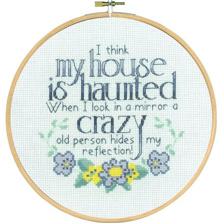 Permin Broderisett Haunted House Ø20cm