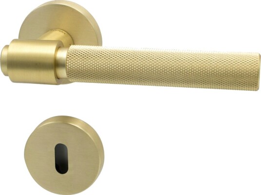 Beslag Design Helix Dørhåndtak 200 Børstet Messing Beslag Design Helix Dørhåndtak 200 Børstet Messing