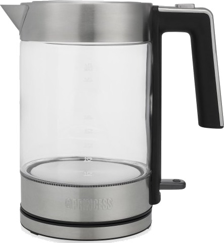 Princess 236041 1,7 L 2200 W Sort Rustfritt Stål Gjennomsiktig Glass Vannivåindikator Princess 236041 1,7 L 2200 W Sort Rustfritt Stål Gjennomsiktig Glass Vannivåindikator