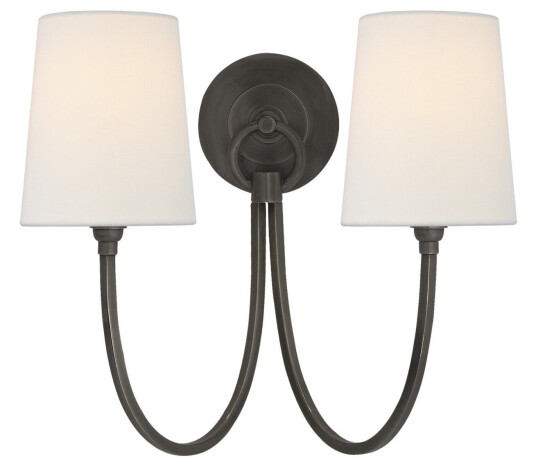 Reed vägglampa dubbel brons Reed vägglampa dubbel brons